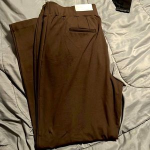 Women's chocolate brown pants, still with tags size 18/20